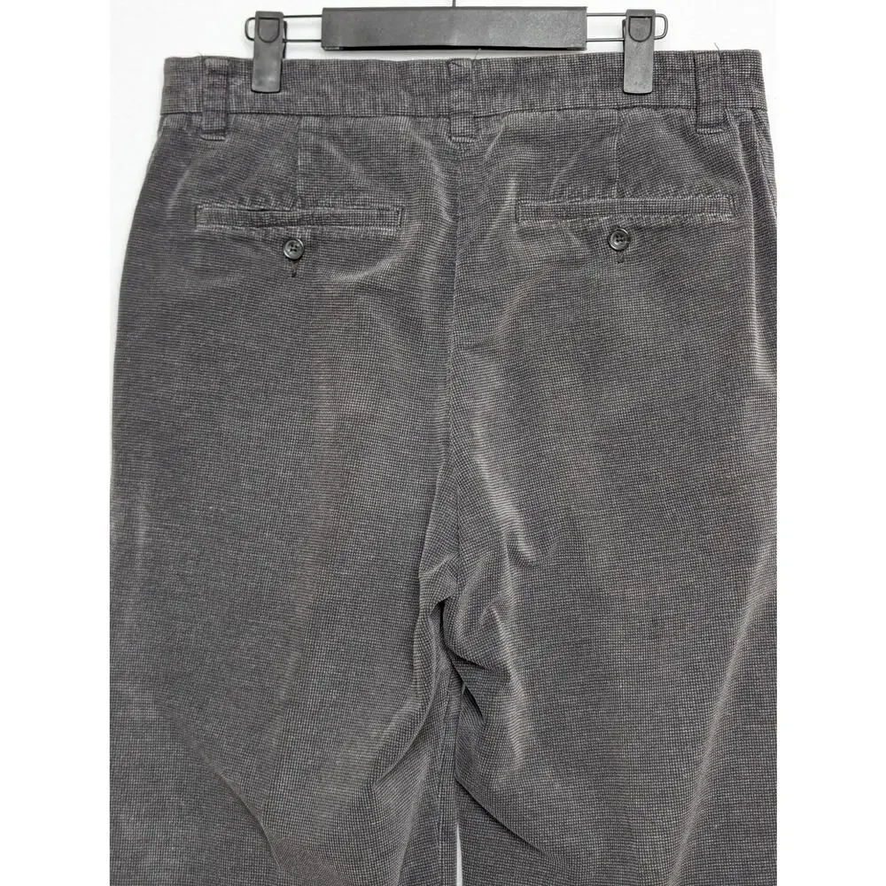 Vintage Eddie Bauer‎ Gray Textured Classic Fit Pants Size 33